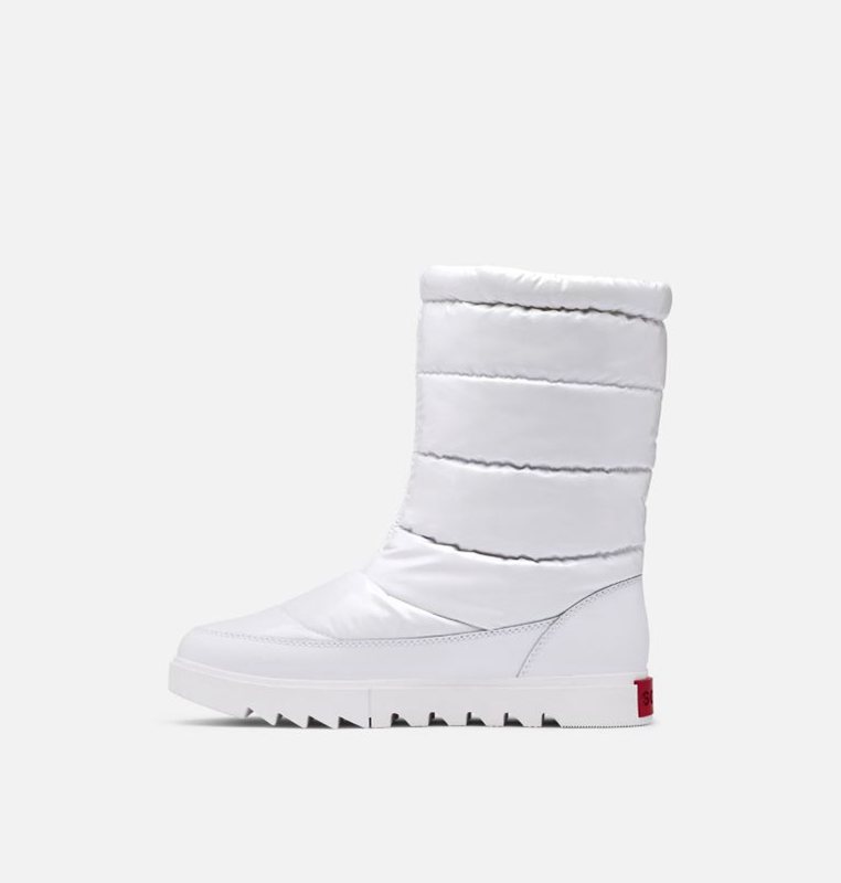 Womens Snow Boots White - Sorel Joan Of Arctic™ NEXT LITE Mid Puffy Low - 372-OKTXAM